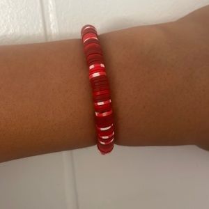 Clay bead bracelet